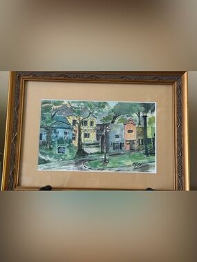 Scenes of St Mary Georgia Watercolor - Framed and Matted